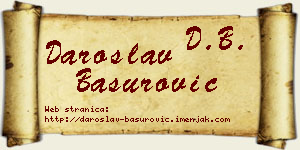 Daroslav Basurović vizit kartica